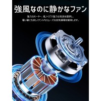 キャンプ 扇風機 アウトドア 大容量バッテリー搭載 充電式 扇風機 災害対策（D12）