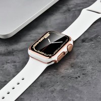 Apple Watch ケース おしゃれ ゴールド（Apple Watch Series 9/8/7 41mm/45mmに）LivelyLife　送料無料