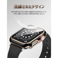 Apple Watch ケース おしゃれ ゴールド（Apple Watch Series 9/8/7 41mm/45mmに）LivelyLife　送料無料