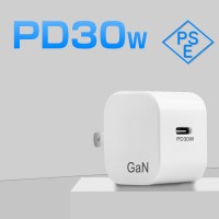 Type-C 急速充電器 iphone 30W スマホ 充電器 100-240V 海外対応 iPad Airpods iPhone PSE認証済み
