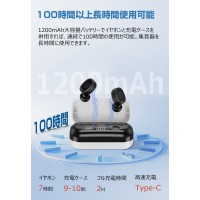 【100時間使用可能】 集音器 ワイヤレス イヤホン型 集音機 Bluetooth USB充電式 リモコン付き 小型　