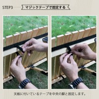 LivelyLife ソロキャンプ テーブル 折りたたみ コンパクト ロール テーブル おしゃれ フェスやハイキングでも便利に使える