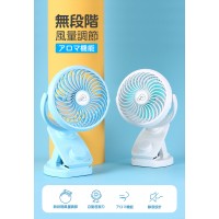 クリップ 卓上扇風機 小型 強力 360°調節可能 アウトドア