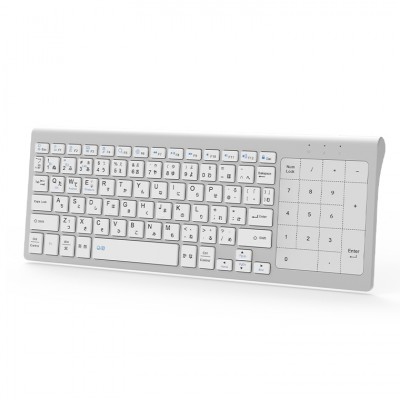  LivelyLife ワイヤレス キーボード タッチバンド付き テンキー付き 薄型 2.4G ワイヤレス接続