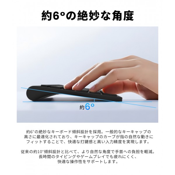  LivelyLife ワイヤレス キーボード タッチバンド付き テンキー付き 薄型 2.4G ワイヤレス接続