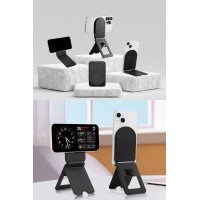 【MagSafe対応】多機能スマホスタンド 薄型 折りたたみ 携帯スタンド 多角度調整 iPhoneスタンド 