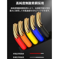 3in1 巻き取り式充電ケーブル：3A急速充電できる　テレワーク　送料無料