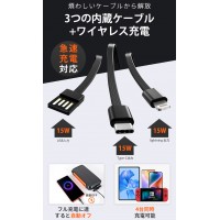 ソーラー モバイルバッテリー 大容量 63200mAh ワイヤレス充電対応 ソーラー充電器 防災 アウトドア
