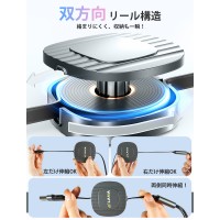 充電ケーブル 急速充電 巻き取り式 ケーブル 1.2m USB Type-Cケーブル 2in3 typeC to typeC USB C to USB C/ライトニングケーブル