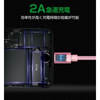 高耐久コネクタ/アルミ合金製のiPhone充電ケーブル(iPhone14にも対応) テレワーク 送料無料