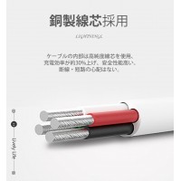 【2本セット】短いiPhone充電ケーブル：22cm　送料無料