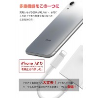 2in1 iPhoneイヤホン変換アダプター（iPhone13にも対応できる）　送料無料