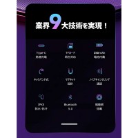 30時間連続再生可能！HI-FI高音質Bluetoothイヤホン：TFカード対応（A4P）　送料無料