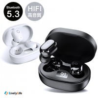 ワイヤレスイヤホン かわいい Bluetooth イヤホン Hi-Fi高音質  低遅延 iPhone/Android適用 イヤホン（LL03）