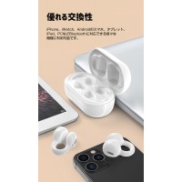 耳掛け イヤホン ワイヤレス おすすめ 安い 高音質 空気伝導 ワイヤレスイヤホン iPhone Android 対応 5.3Bluetooth チップ搭載 12時間連続再生