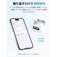 LivelyLife ワイヤレスイヤホン Bluetooth5.4 HiFi高音質 ENCノイズキャンセリング