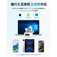 LivelyLife ワイヤレスイヤホン Bluetooth5.4 HiFi高音質 ENCノイズキャンセリング