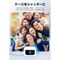 2025最新型 ワイヤレスイヤホン LCD液晶付き ANCノイズキャンセリング Bluetooth5.4 イヤホン ブルートゥース AAC高音質 自動ペア 防水