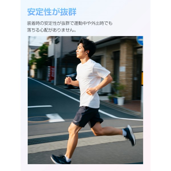 ワイヤレスイヤホン 耳掛け イヤホン ブルートゥース 心拍数 血中酸素 測定