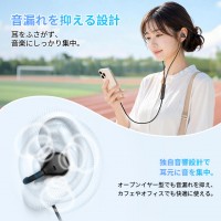 イヤホン 有線 タイプ c USB-A変換アダプター付 イヤホン イヤーカフ Type-C有線イヤホン コード長さ113cm 耳を塞がない bluetooth/充電不要 有線イヤホン