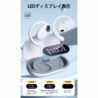 耳掛け イヤホン ワイヤレス 空気伝導 スポーツイヤホン Hi-Fi 高音質 iPhone/Android適用
