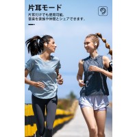 耳掛け イヤホン ワイヤレス 空気伝導 スポーツイヤホン Hi-Fi 高音質 iPhone/Android適用