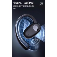 耳掛け イヤホン ワイヤレス 空気伝導 スポーツイヤホン Hi-Fi 高音質 iPhone/Android適用