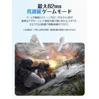 LL10 ワイヤレスイヤホン 高音質 低遅延 ノイズキャンセリング 自動ペアリング 両耳 片耳 Bluetooth 5.3 