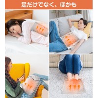 フットウォーマー ふわふわ 電気足温器 急速昇温 6段階温度調節 高品質 防寒対策
