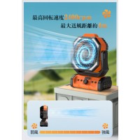 アウトドア 扇風機 キャンプ LEDライト付き