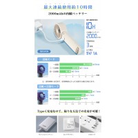 X05 ハンディファン 冷却プレート 手持ち 扇風機​