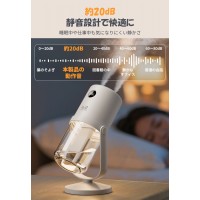 【抗菌プレート＆UV-Cライト搭載】加湿器 コンパクト 加湿器 卓上 オフィス コードレス