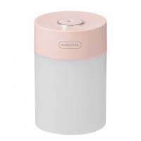 超音波加湿器 おしゃれ 小型 600ml 大容量 ライト付き 卓上加湿器 オフィス 車載 車用 寝居 クリスマス プレゼント 送料無料