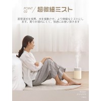 超音波加湿器 おしゃれ 小型 600ml 大容量 ライト付き 卓上加湿器 オフィス 車載 車用 寝居 クリスマス プレゼント 送料無料
