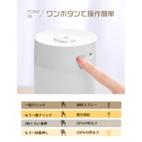 超音波加湿器 おしゃれ 小型 600ml 大容量 ライト付き 卓上加湿器 オフィス 車載 車用 寝居 クリスマス プレゼント 送料無料
