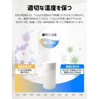 【ライト付き】卓上加湿器 超音波 小型 加湿器 超静音 400ml大容量 家庭 寝室