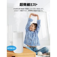 【ライト付き】卓上加湿器 超音波 小型 加湿器 超静音 400ml大容量 家庭 寝室