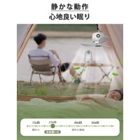 吊り下げファン キャンプ 3段階風力調節 LEDライト/リモコン付 熱中症対策