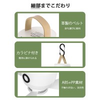 吊り下げファン キャンプ 3段階風力調節 LEDライト/リモコン付 熱中症対策