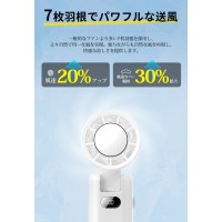 ハンディファン 冷却プレート  強力 手持ち扇風 ネックストラップ付き 軽量 アウトドア