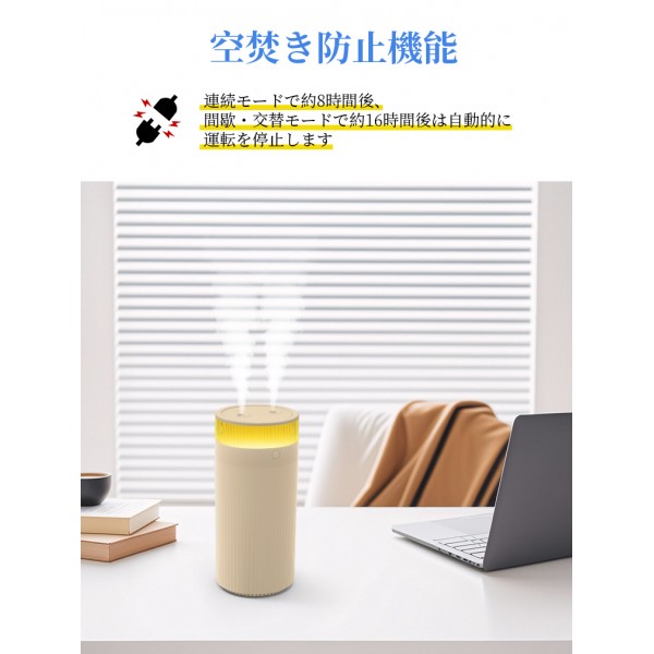 【2026年最新版・二重除菌】加湿器 卓上 オフィス 1.2L 加湿器 大容量 ダブル噴霧 加湿器 お手入れ簡単 