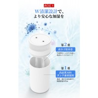 【2026年最新版・二重除菌】加湿器 卓上 オフィス 1.2L 加湿器 大容量 ダブル噴霧 加湿器 お手入れ簡単 