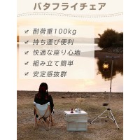 LivelyLife 天然欅製 キャンプチェア おしゃれ 軽量 折りたたみ チェア 収納袋付き アウトドアに最適