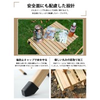 LivelyLife ソロキャンプ テーブル 折りたたみ コンパクト ロール テーブル おしゃれ フェスやハイキングでも便利に使える