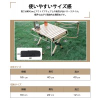 LivelyLife ソロキャンプ テーブル 折りたたみ コンパクト ロール テーブル おしゃれ フェスやハイキングでも便利に使える
