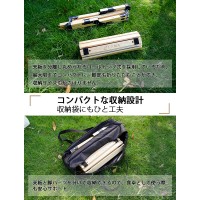 LivelyLife ソロキャンプ テーブル 折りたたみ コンパクト ロール テーブル おしゃれ フェスやハイキングでも便利に使える