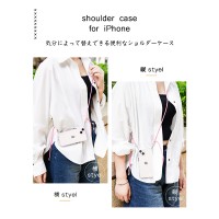 iphone16 ケース クリア ショルダー ストラップ スマホケース 耐衝撃 人気