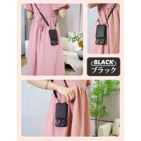 iPhone15 ケース ショルダー ストラップ カードポケット付き スマホケース おしゃれ