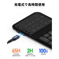 LivelyLife 折りたたみ キーボード ワイヤレス  薄型 軽量 キーボード iPad/パソコン/タブレット/iphone 用