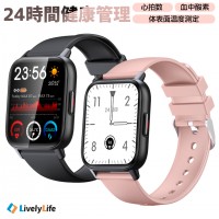QS16 PRO スマートウォッチ 24時間健康管理 android対応 ウォッチ レディース 3ATM防水 腕時計 メンズ